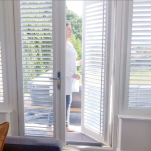 Perfect Fit Shutters Lite on French Doors